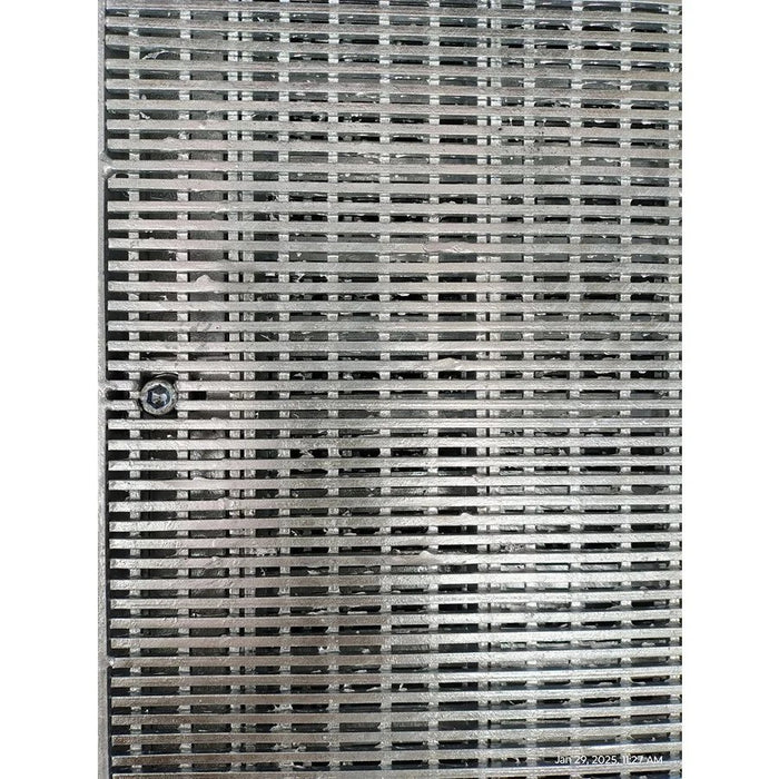 Heavy Duty Galvanised Linear Heelguard Grate and Frame 920mm X 920mm X 50mm | Centre Hinged and Open