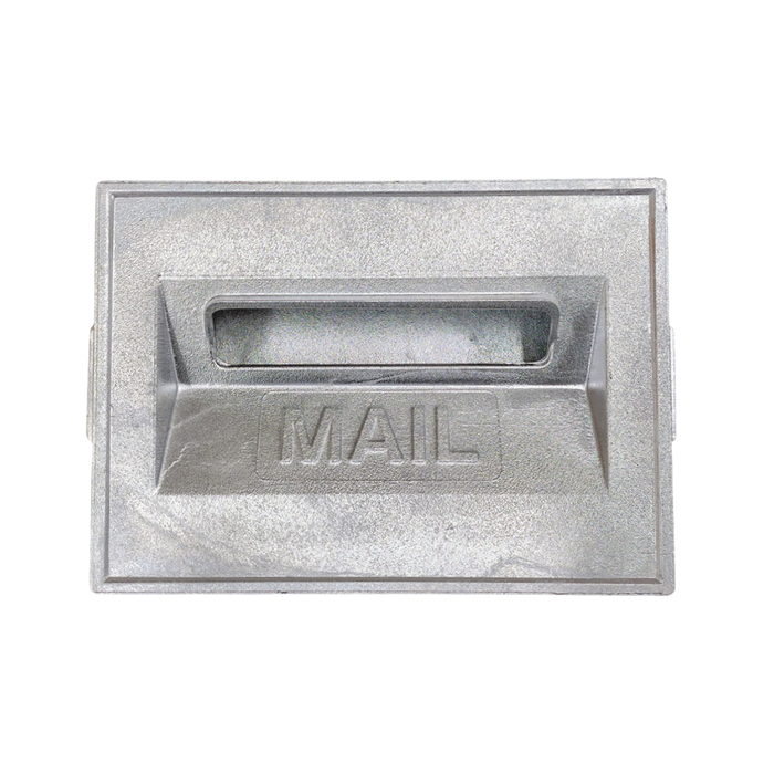 Aluminium Brick-In Letterbox Set | Lockable and Hinged | Back Open