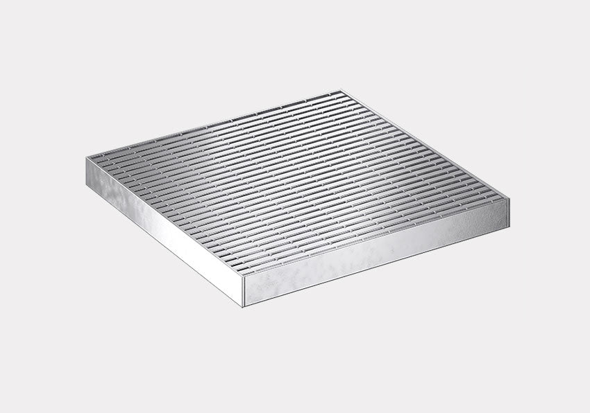 Galvanised Steel Square Pit Cover Class A Linear Heelguard Grate Only to Fit Reln Series 450 Pits